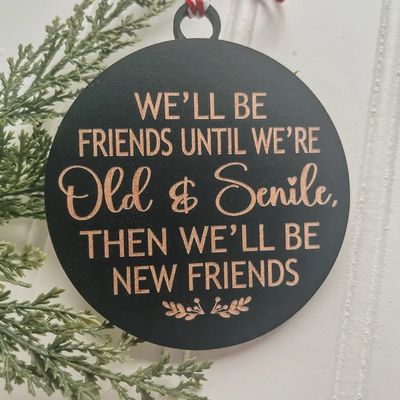 Old &amp; Senile Friends Ornament