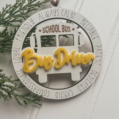School Bus Driver Ornament