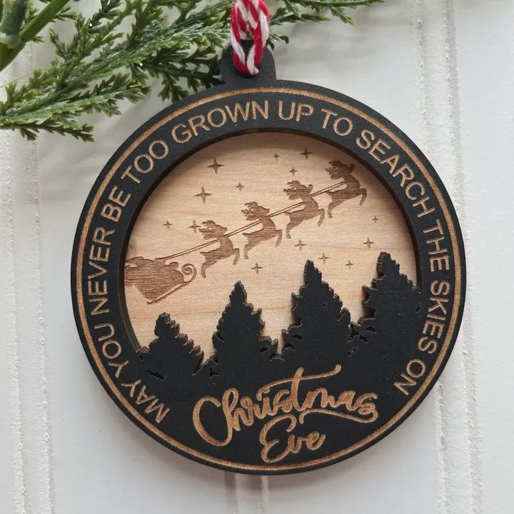 Search the Skies On Christmas Eve Ornament