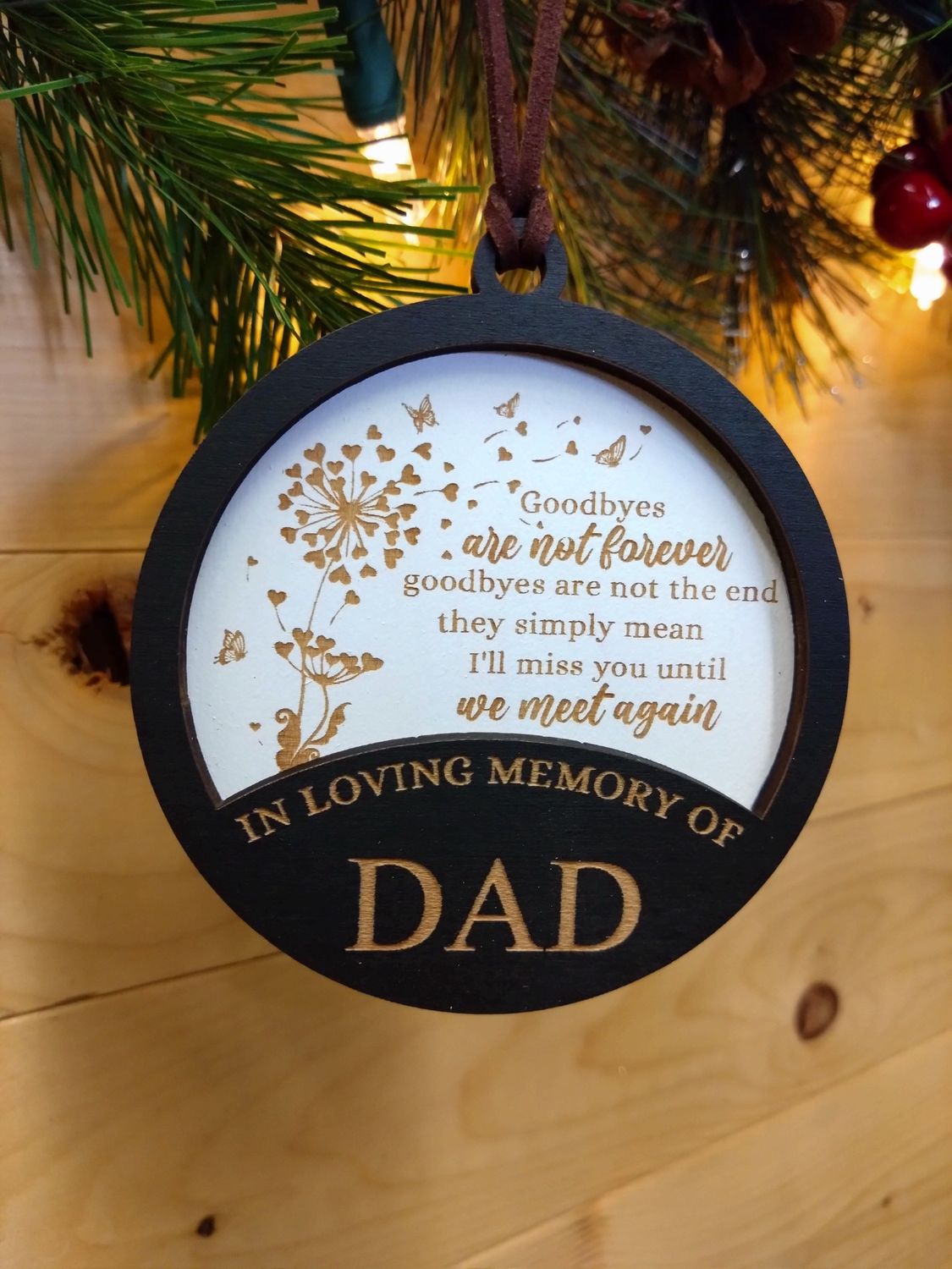 In Loving Memory of Dad Ornament
