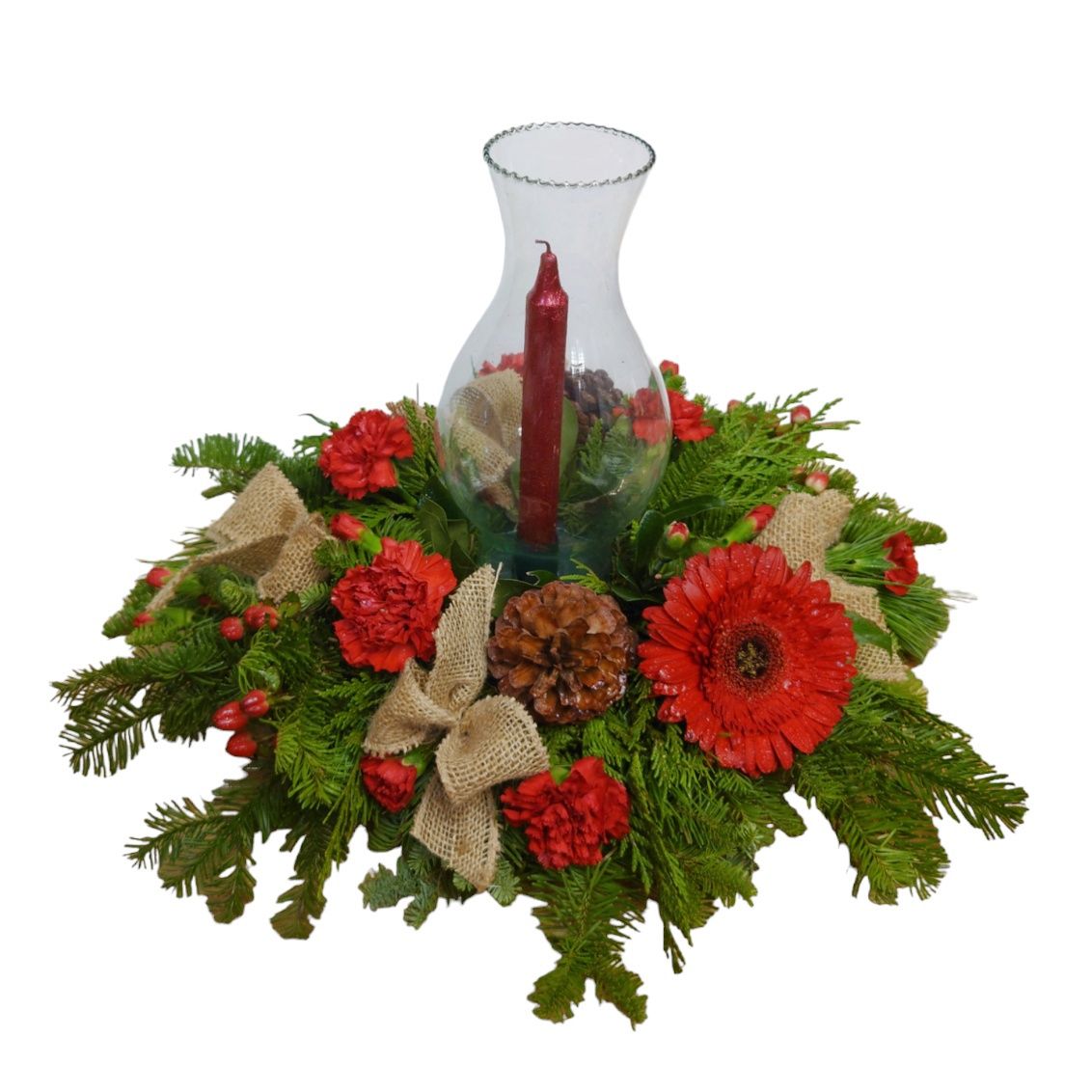 Country Style Christmas Centerpiece