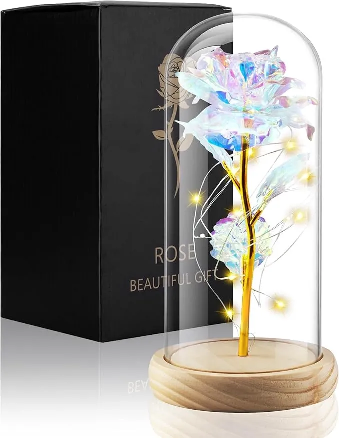 Eternal White Rose Globe