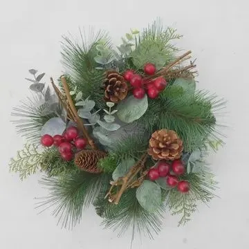 12&quot; Christmas Pine and Red Berry Wreath