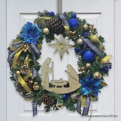 Nativity Christmas Wreath