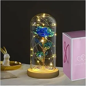 Eternal  Blue Rose Globe