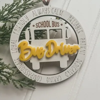 School Bus Driver Ornament