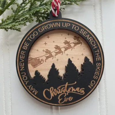 Search the Skies On Christmas Eve Ornament