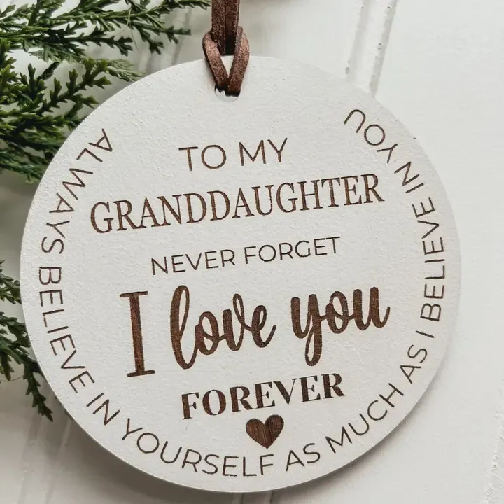 To My Granddaughter Ornament