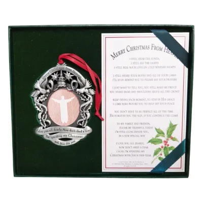 Merry Christmas From Heaven Photo Frame Ornament