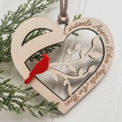 Cardinal Ornament - Angels Are Near