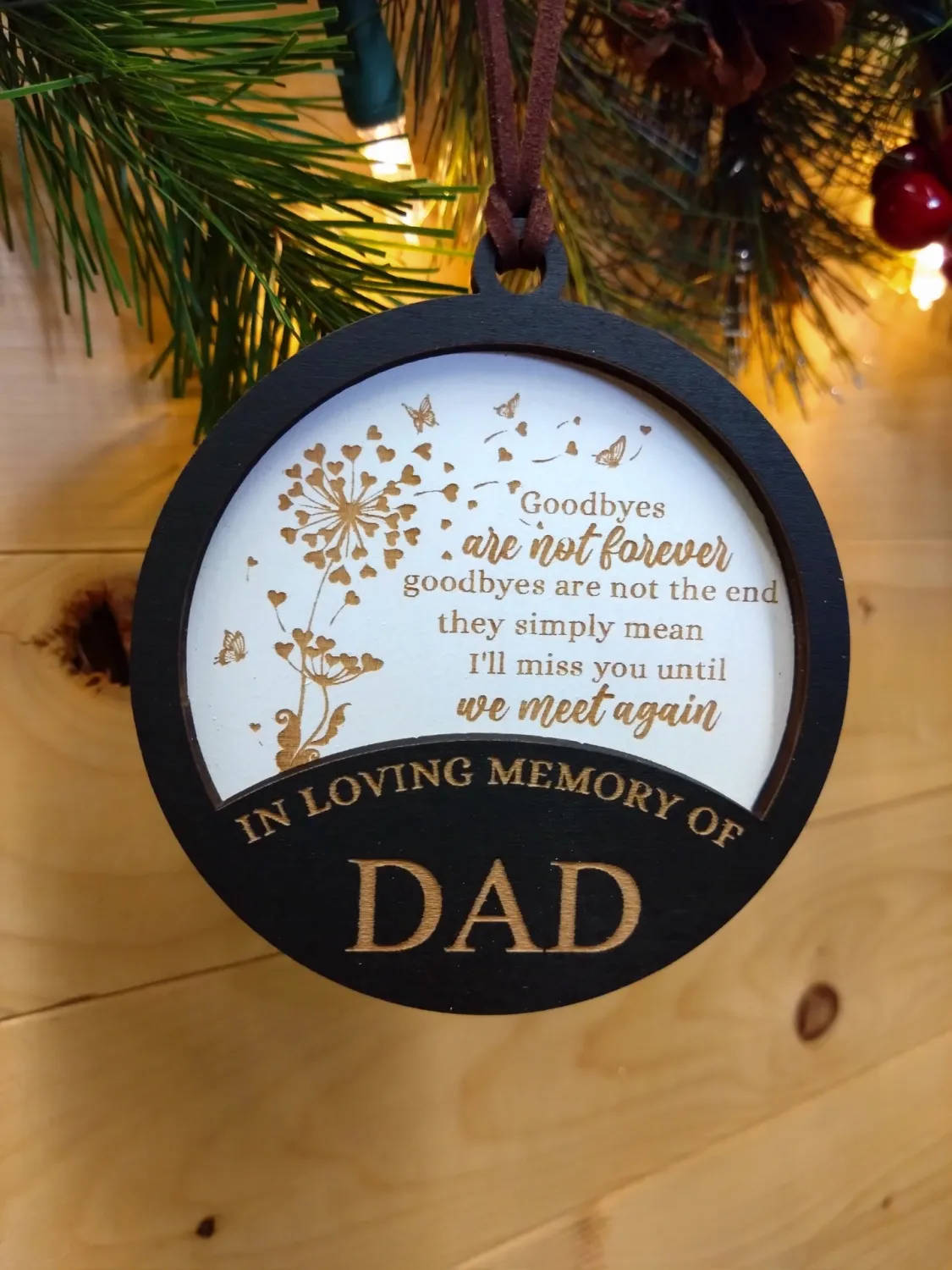 In Loving Memory of Dad Ornament