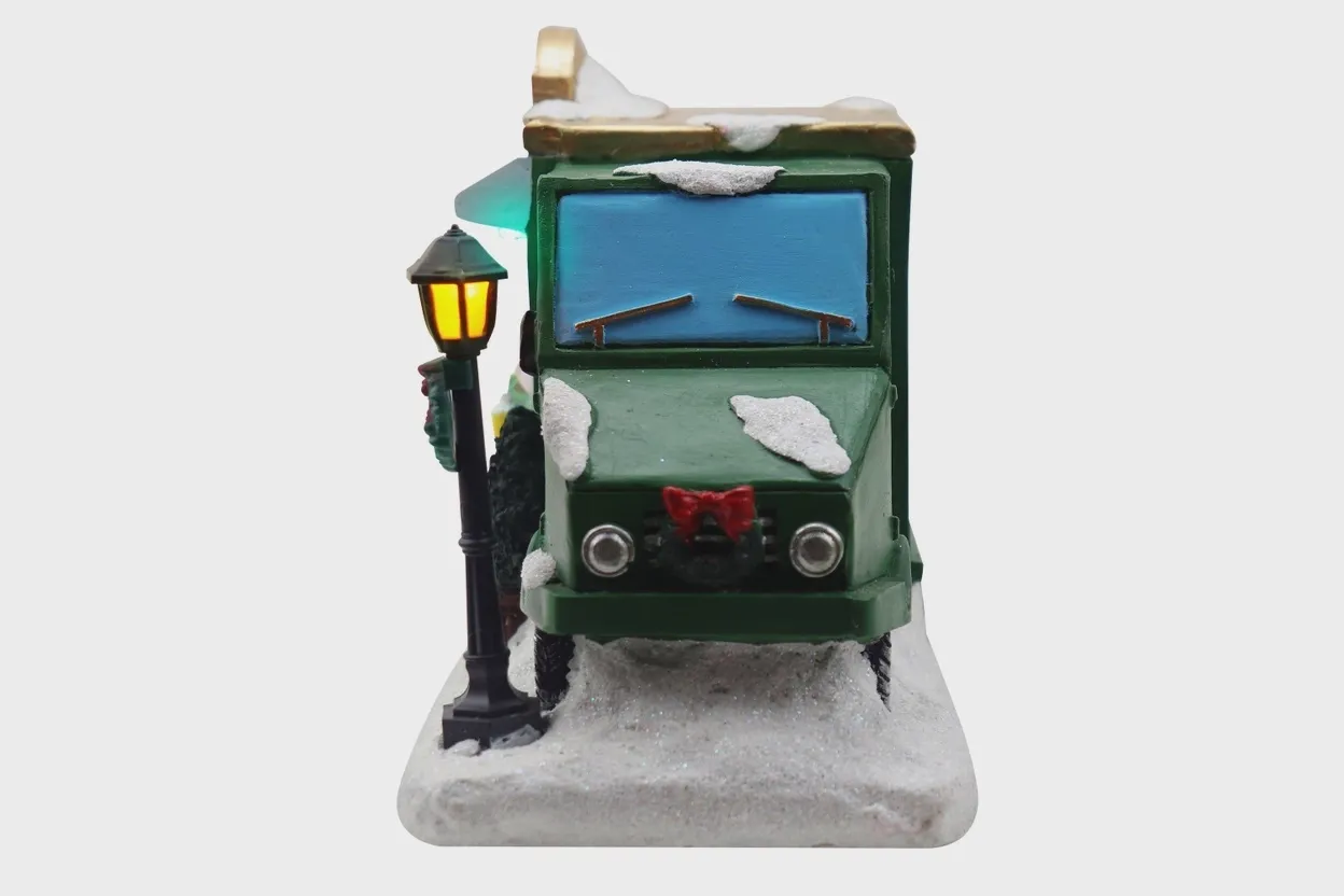 Christmas Village Tabletop Ice Cream Truck