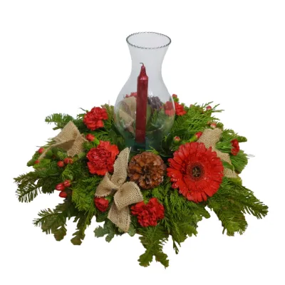 Country Style Christmas Centerpiece