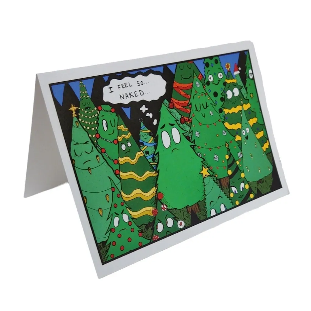 Funny Christmas Tree Card