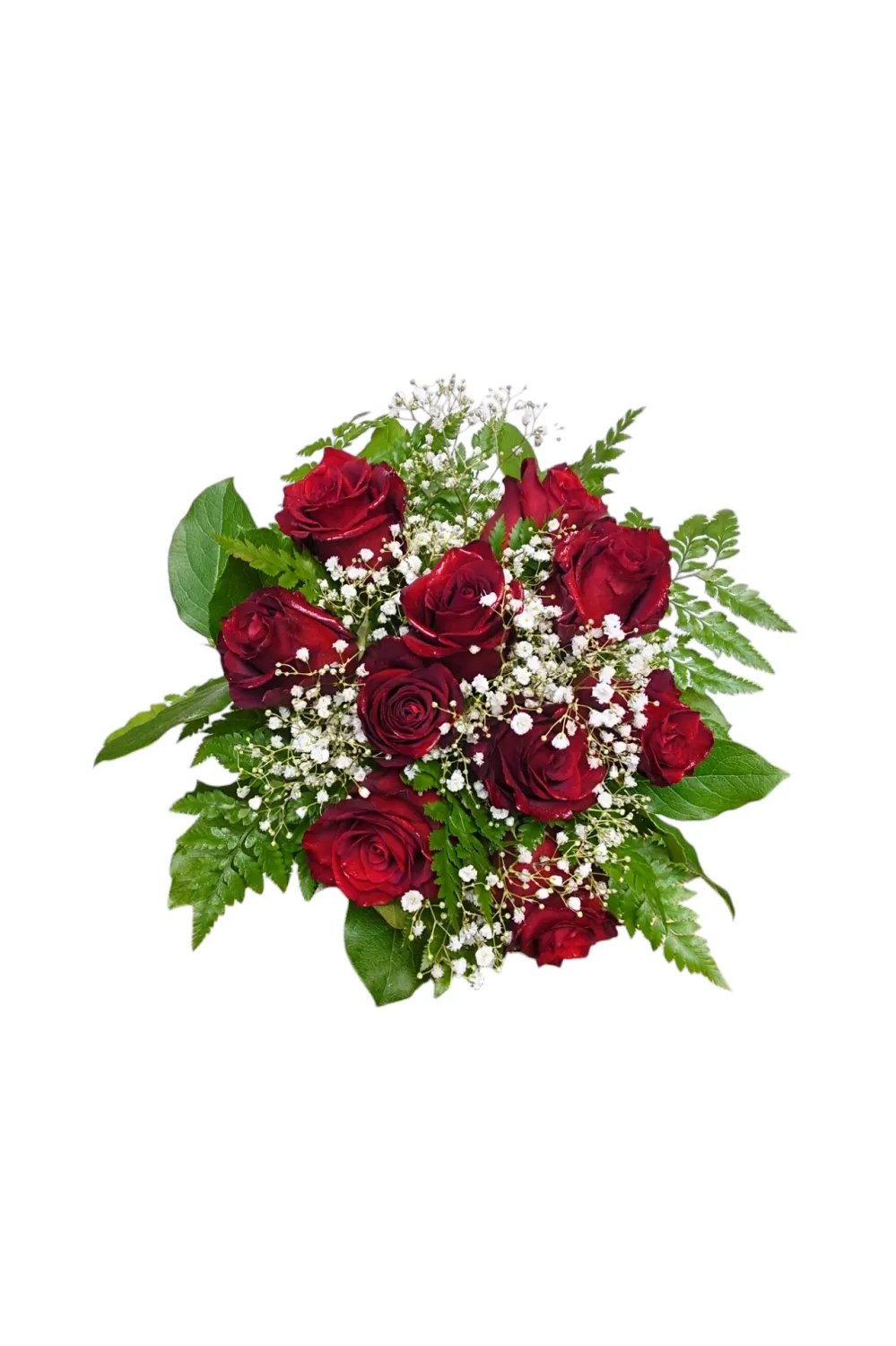 Dozen Rose Wrapped Bouquet