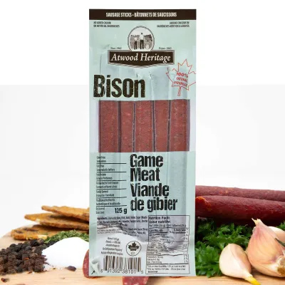 Game Meat Bison Snack Sticks – 5 Pack