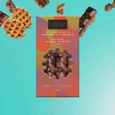 Milk Chocolate Maple Waffle Bar