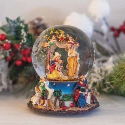 Nativity Musical Snow Globe