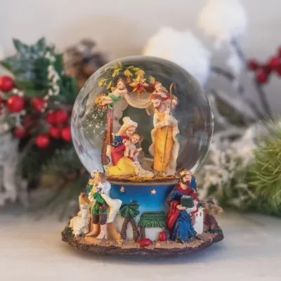 Nativity Musical Snow Globe