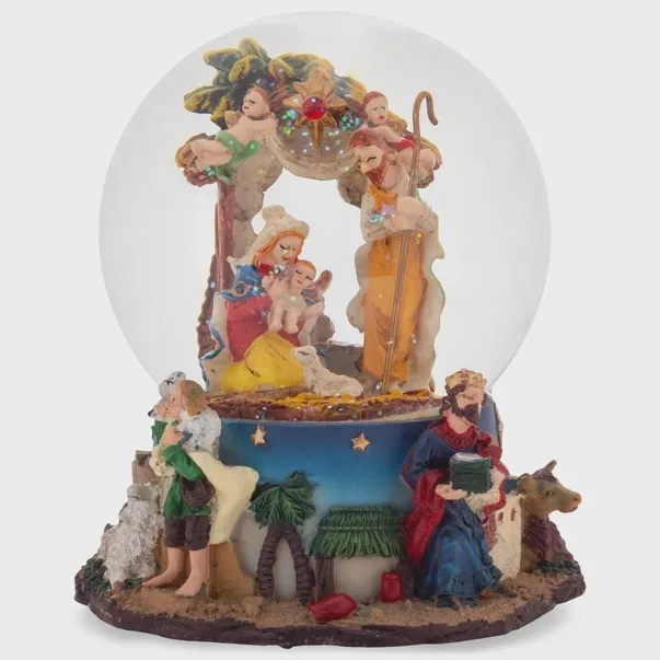Nativity Musical Snow Globe