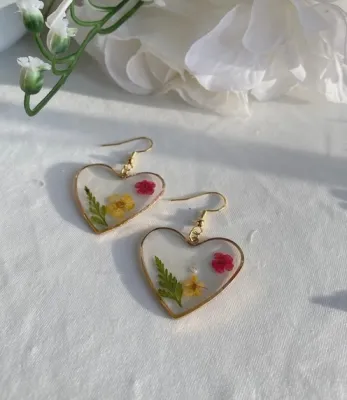 Real Flower Earrings