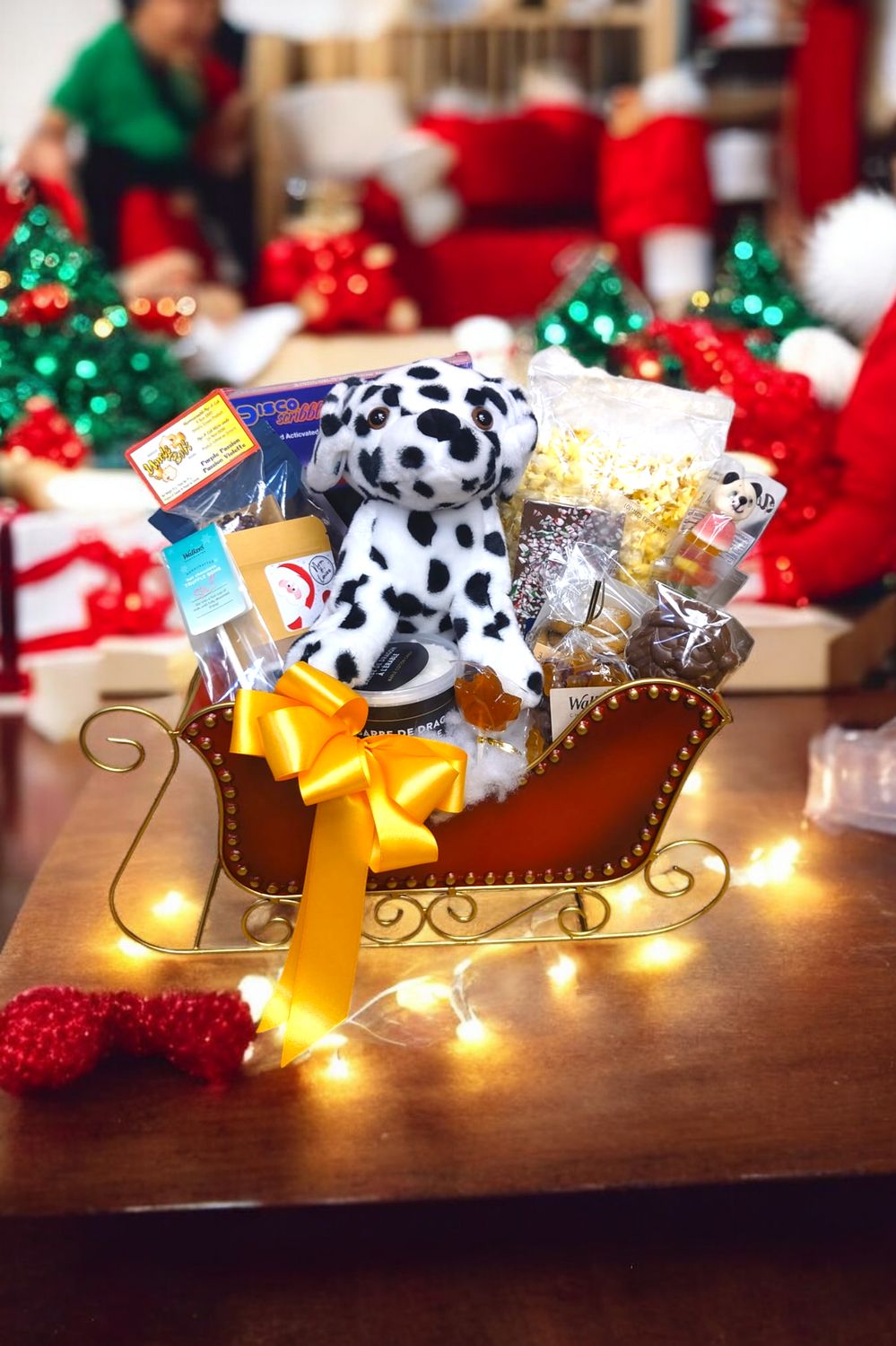 Santa&#39;s Workshop Gift Basket