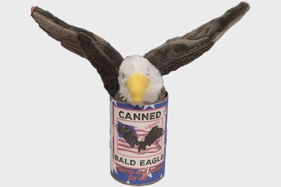 Canned Bald Eagle Plushie