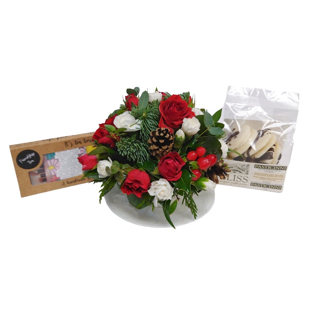 Christmas Tea and Cookies, Size: Standard