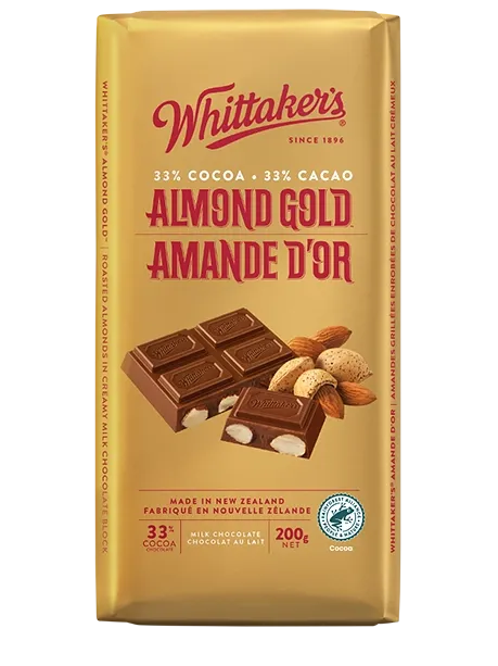 Almond Gold Milk Chocolate Bar