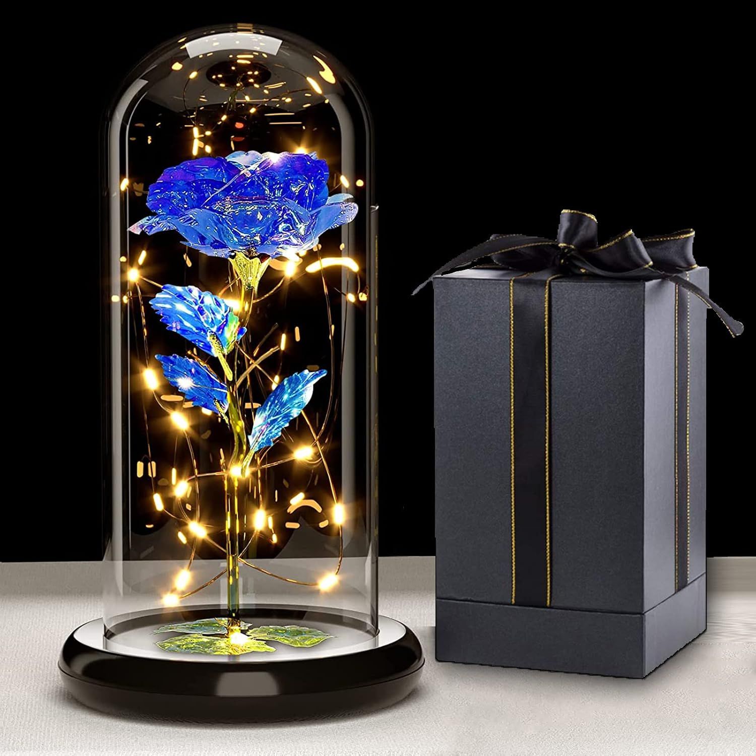 Eternal  Blue Rose Globe