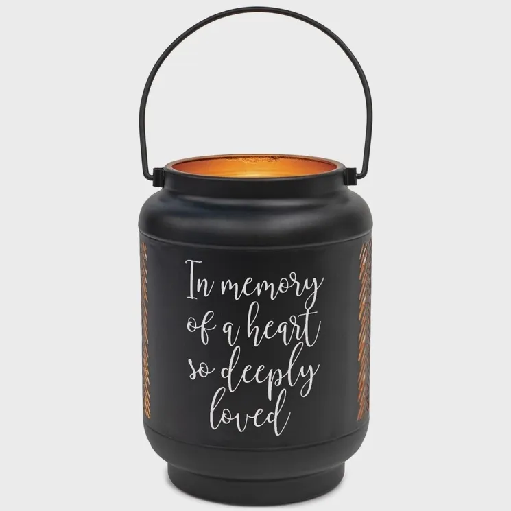Lantern Memory Heart Loved Small Black