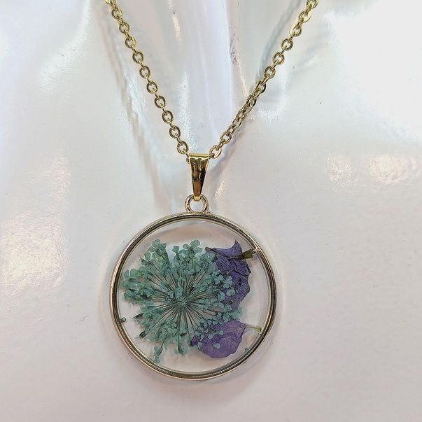 Dried Flower Necklace