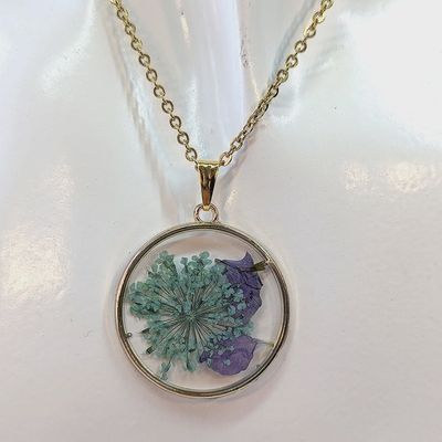 Dried Flower Necklace