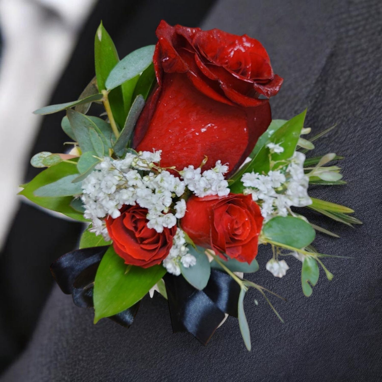 Red Rose Elegance Boutonniere