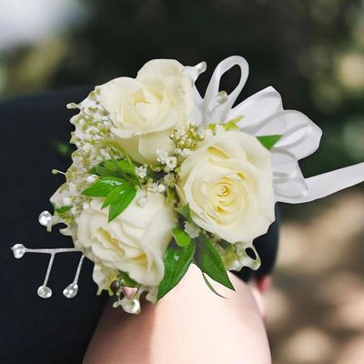 Silver Diamond Corsage