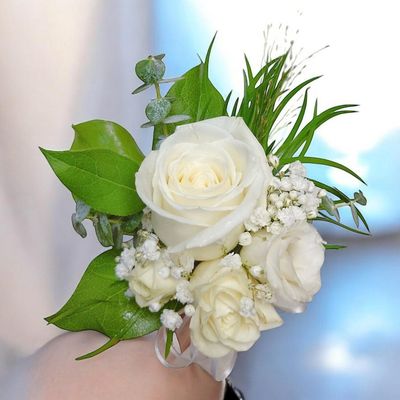Eucalyptus Rose Corsage