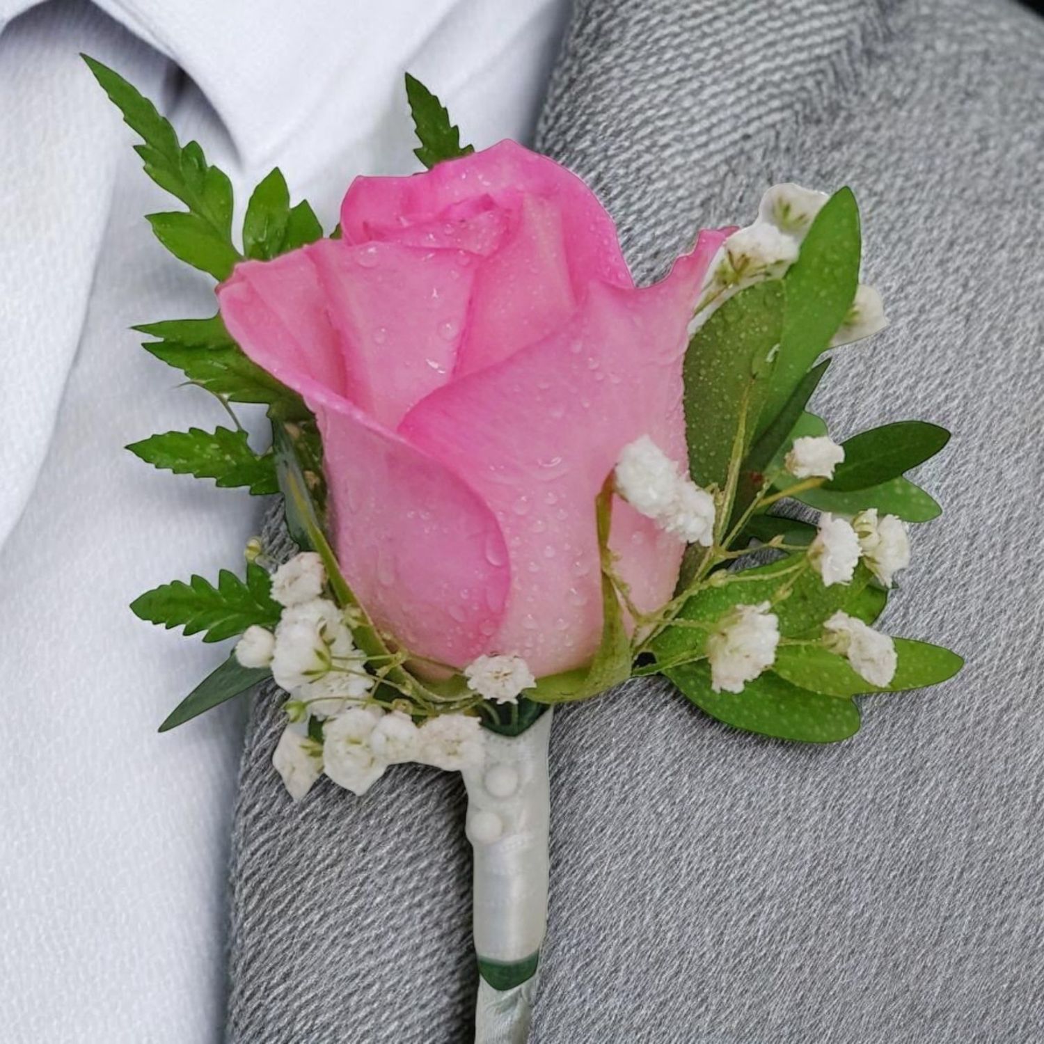 Candy Pink Boutonniere