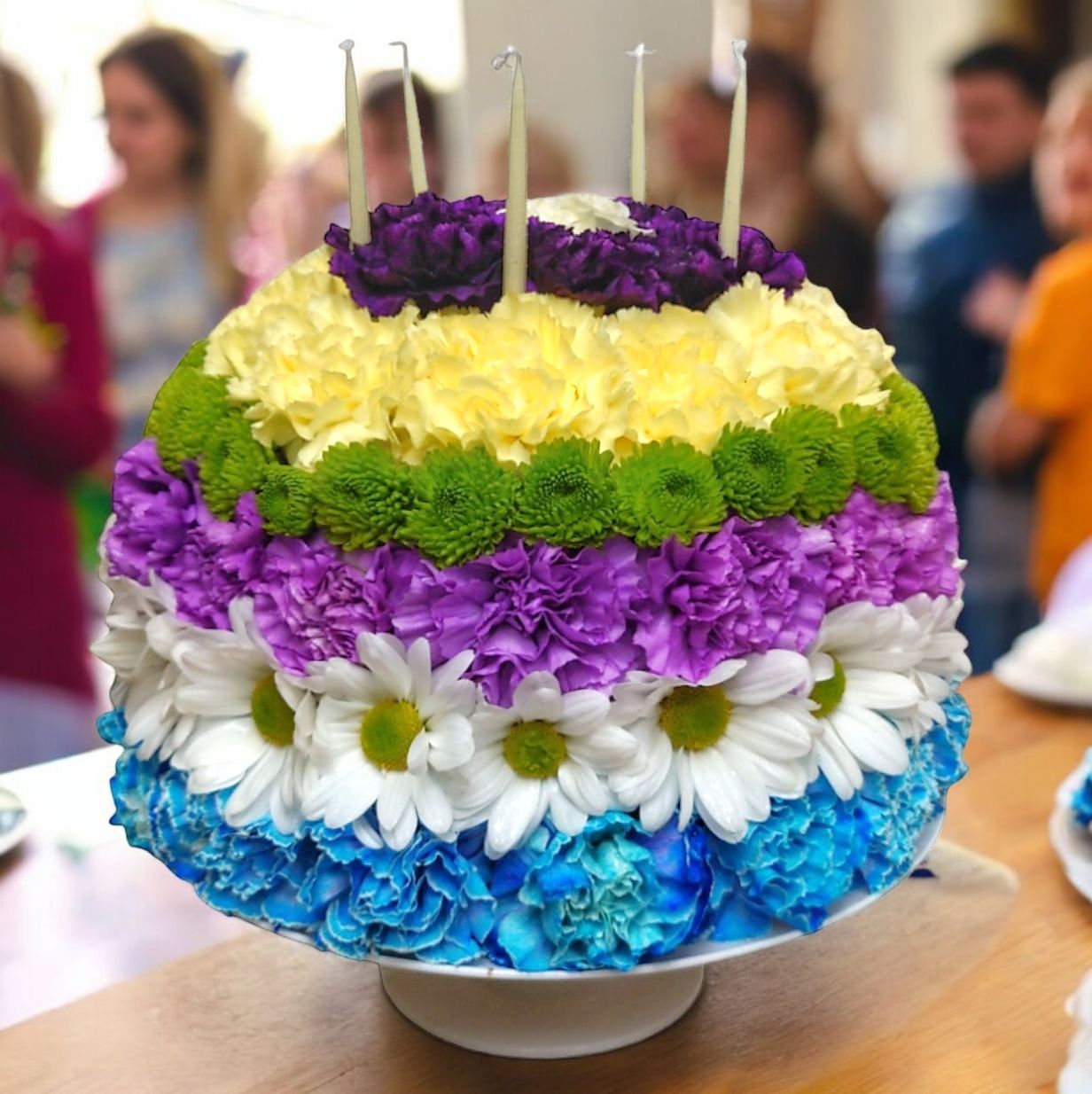 Happy Birthday Flower Cake
