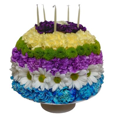 Happy Birthday Flower Cake