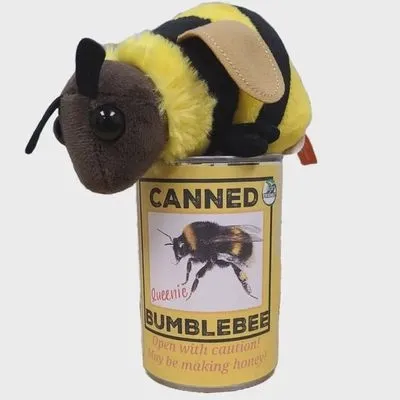 Queenie the Canned Bumblebee Plushie