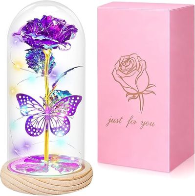 Eternal Rose Globe Purple