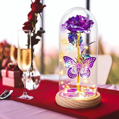 Eternal Rose Globe Purple