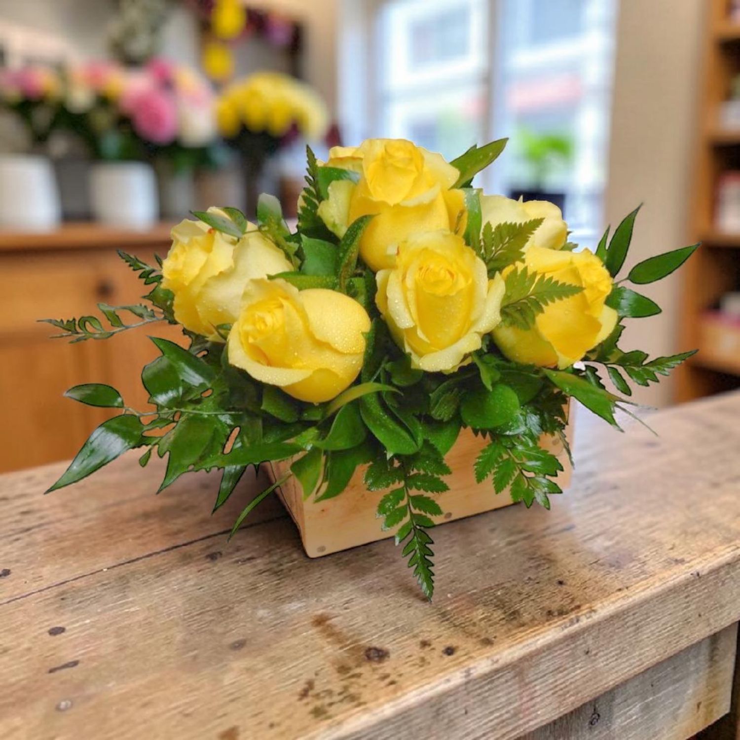 Lovely Roses Wood Box
