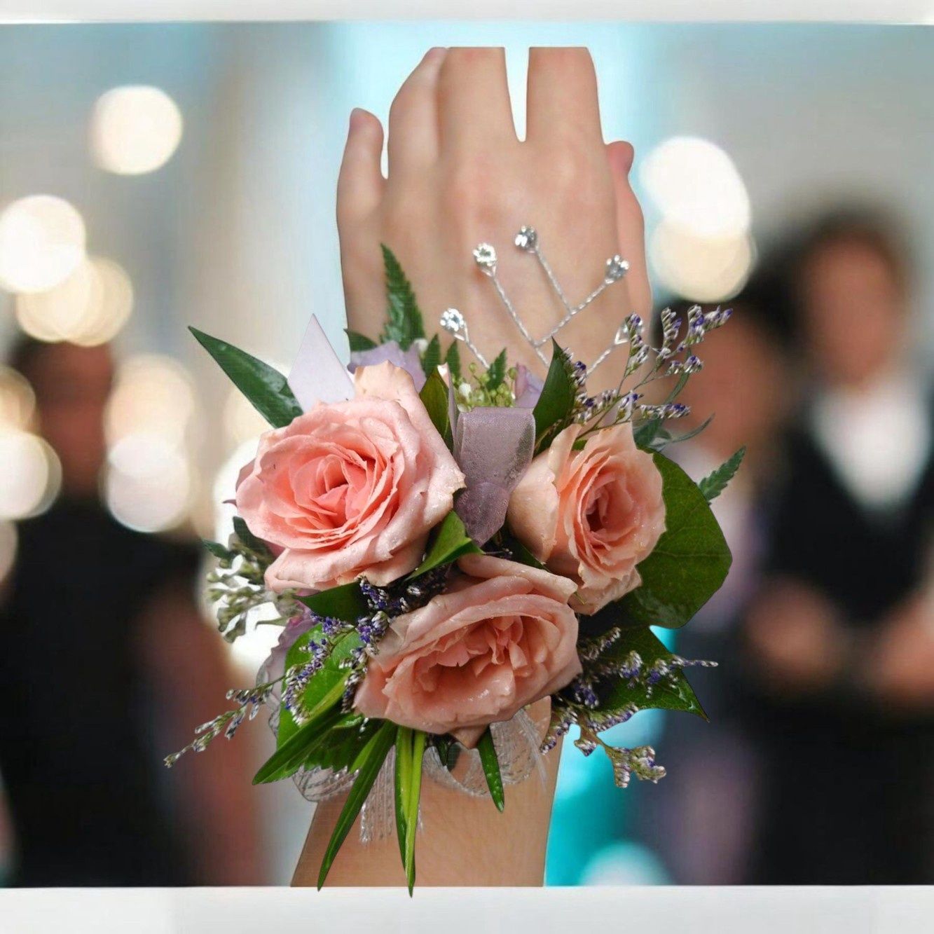 Pink and Lavender Corsage