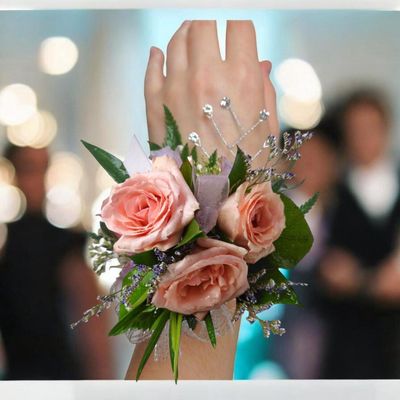Pink and Lavender Corsage