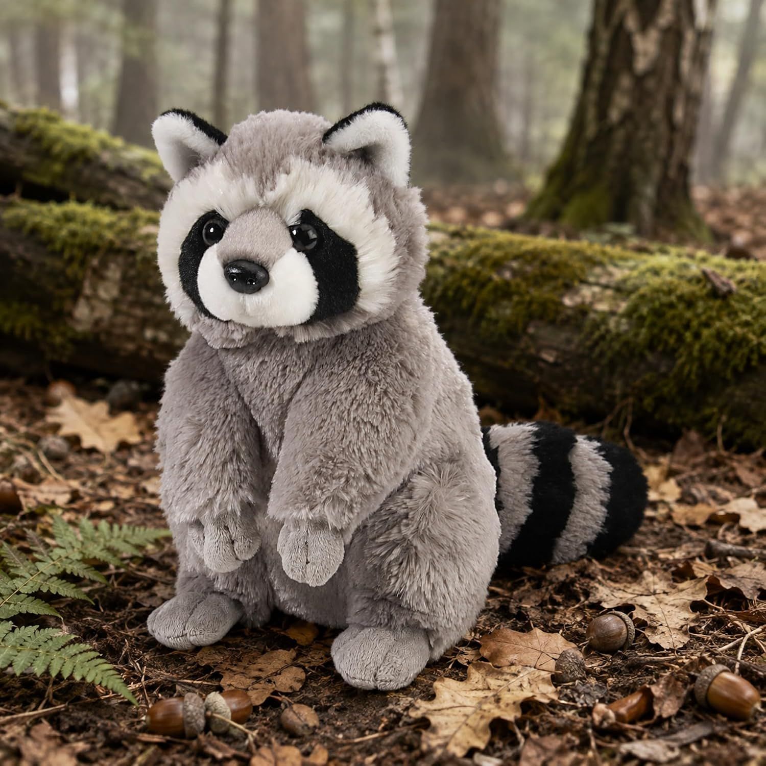 12" Plush Raccoon Stuffed Animal