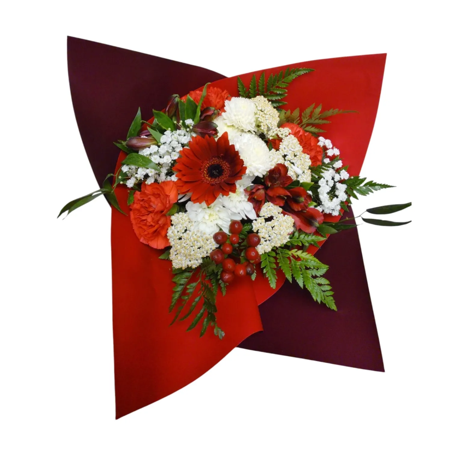 Gorgeous Red and White Bouquet