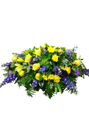 Shinning Violet Casket Spray