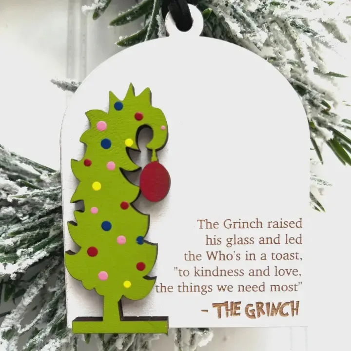 To Kindness and Love Christmas Ornament