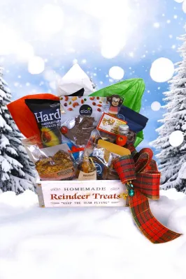 Reindeer Treats Gift Basket